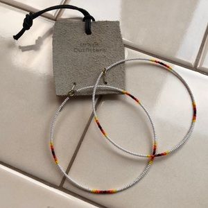 Urban Outfitters Beaded Hoop Earrings